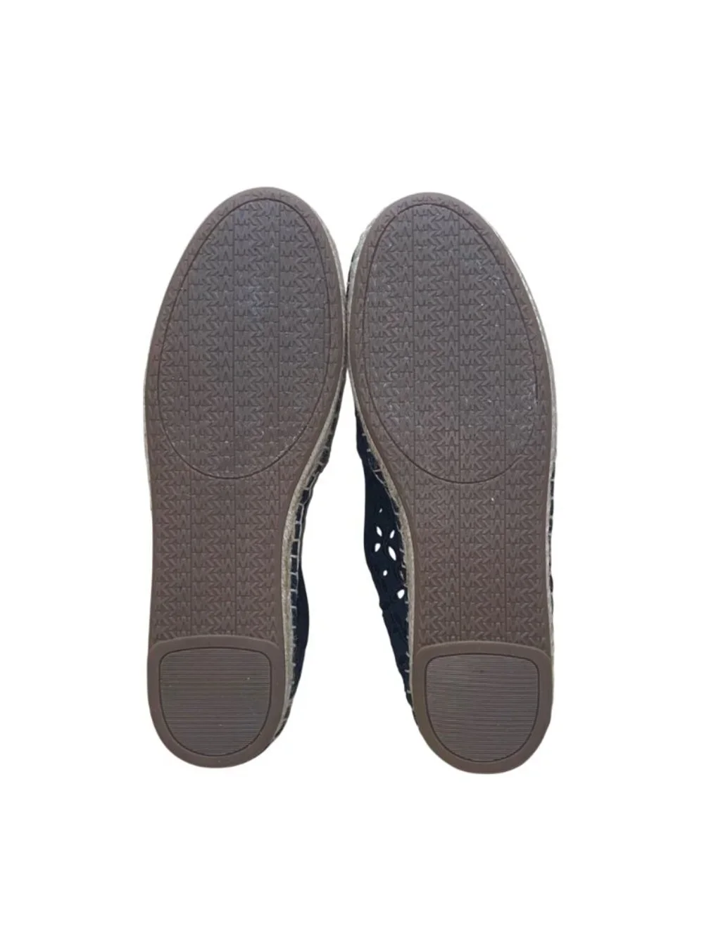 Michael Kors Women’s Navy Canvas Cut-Out Espadrille Flats Size US7.5